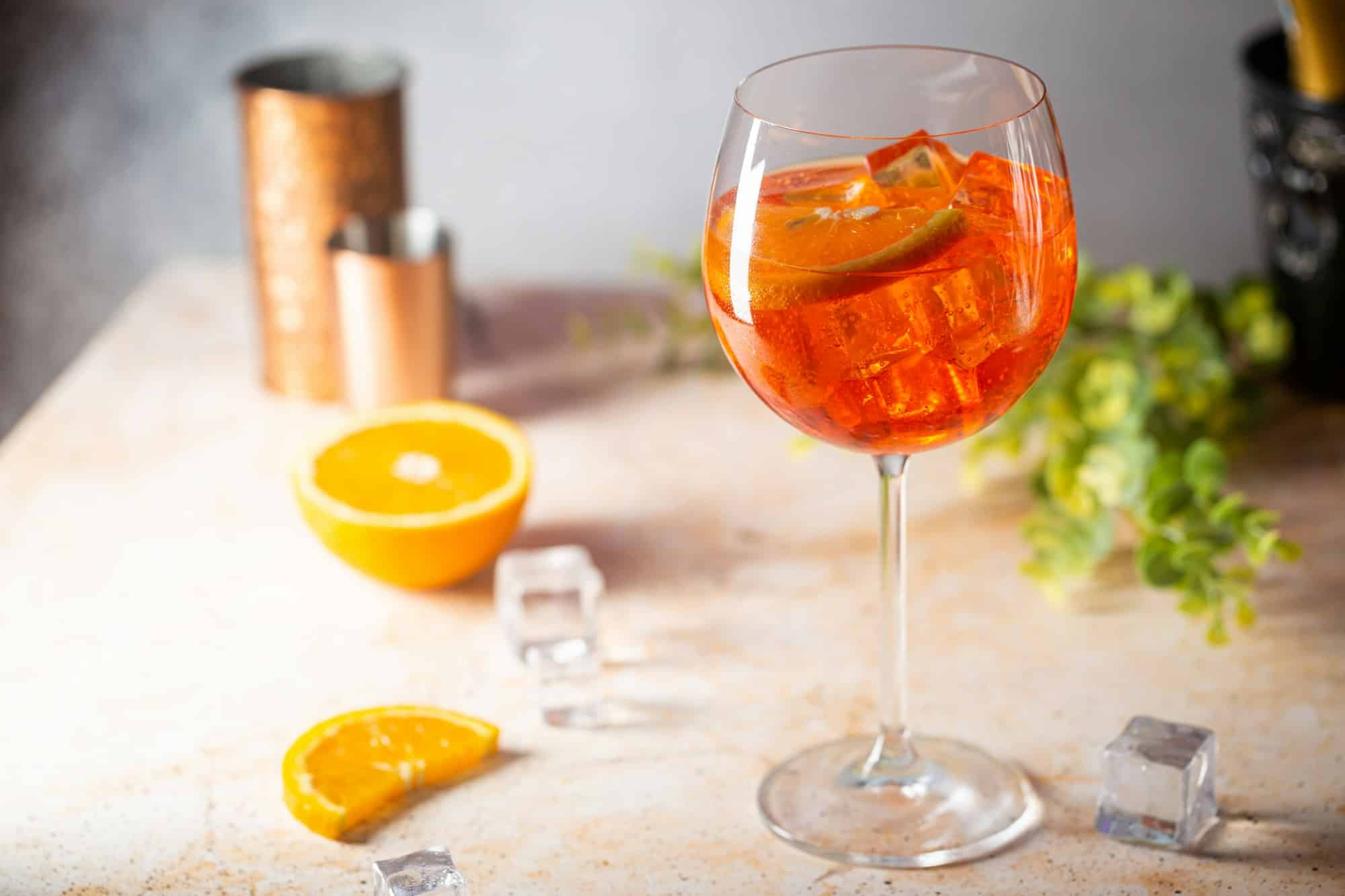 Aperol spritz cocktail